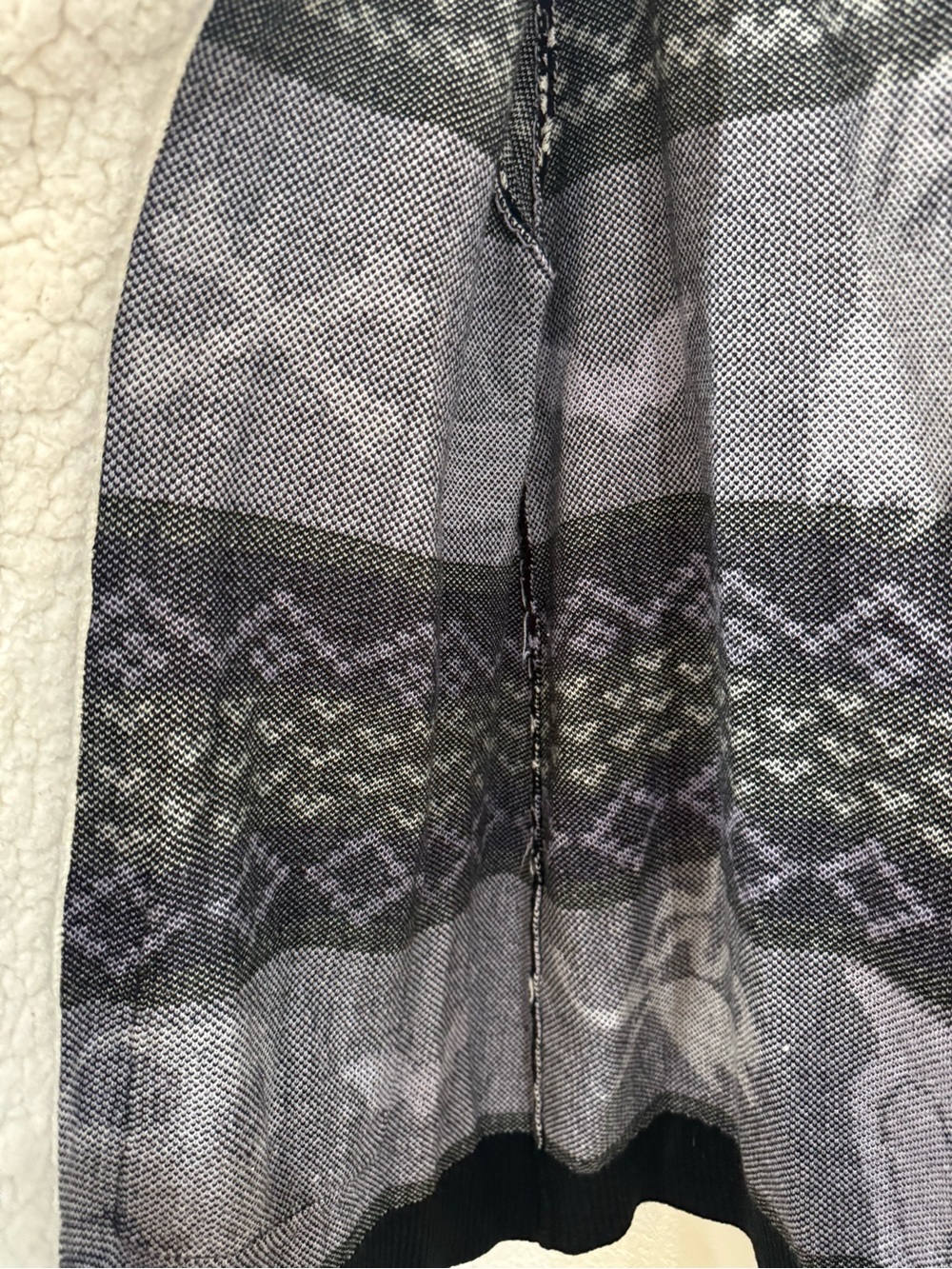 Disney Nightmare Before Christmas Hooded Cardigan Sherpa XL Halloween Goth - Picture 6 of 8